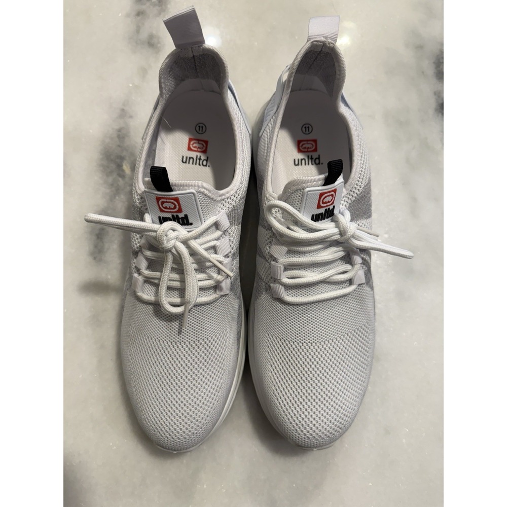 Echo Unltd Men's Sneakers White and Grey Size 11 New with Tags No Box
